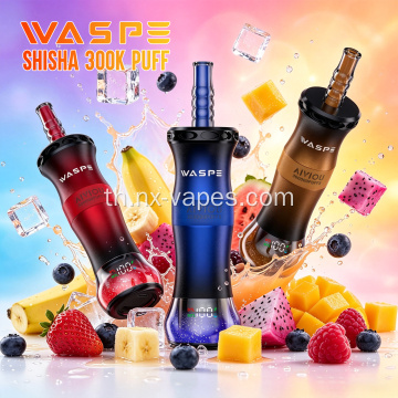 Waspe shisha 300k พัฟ vape แบบใช้แล้วทิ้ง